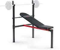 Sunny Health & Fitness Adjustable Standard Incline Weight Bench