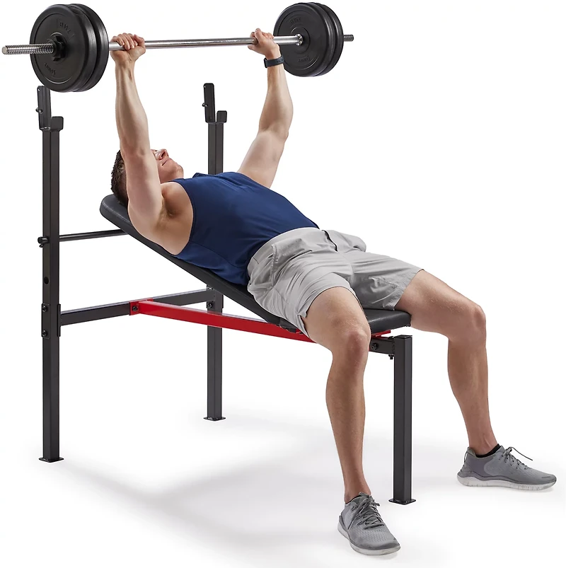 Sunny Health & Fitness Adjustable Standard Incline Weight Bench