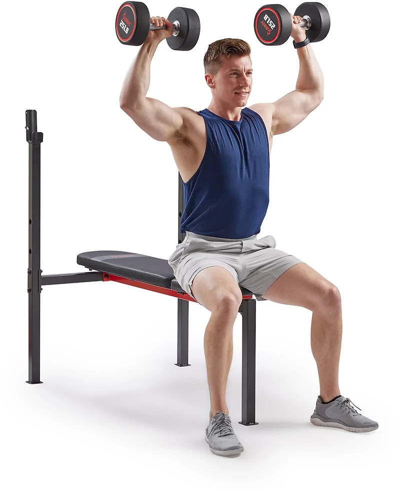 Sunny Health & Fitness Adjustable Standard Incline Weight Bench