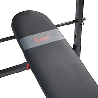 Sunny Health & Fitness Adjustable Standard Incline Weight Bench