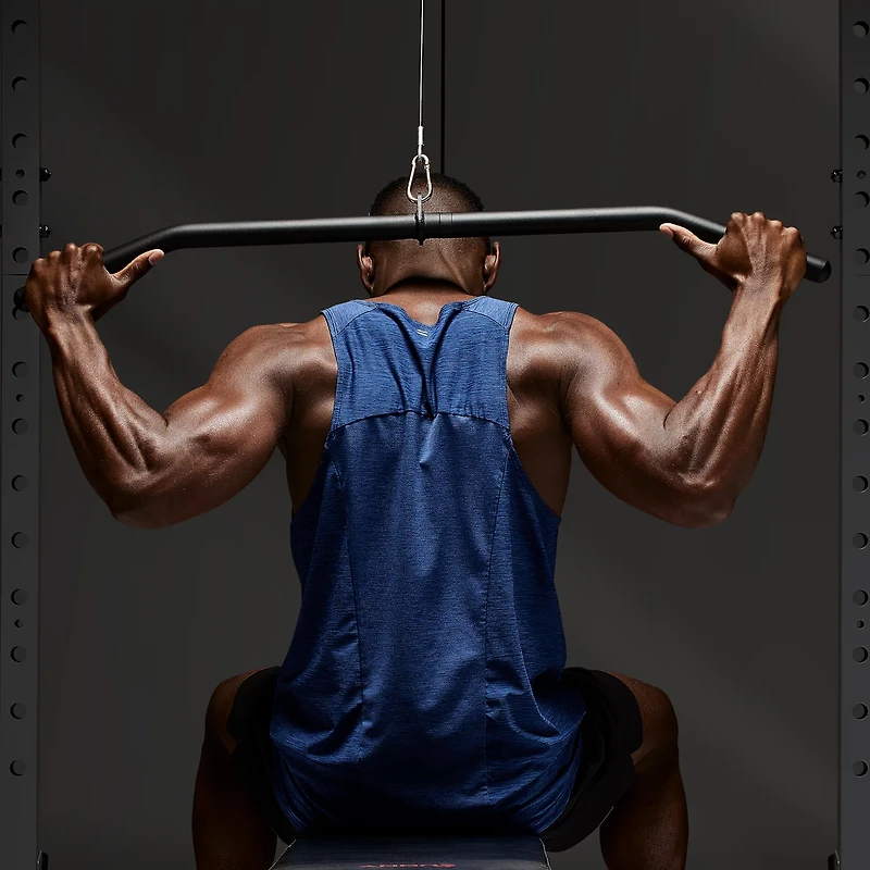 Sunny Health & Fitness Premium Steel Lat Pull-Down Bar Cable Attachment