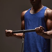 Sunny Health & Fitness Premium Steel Straight Pull-Down Bar Cable Attachment