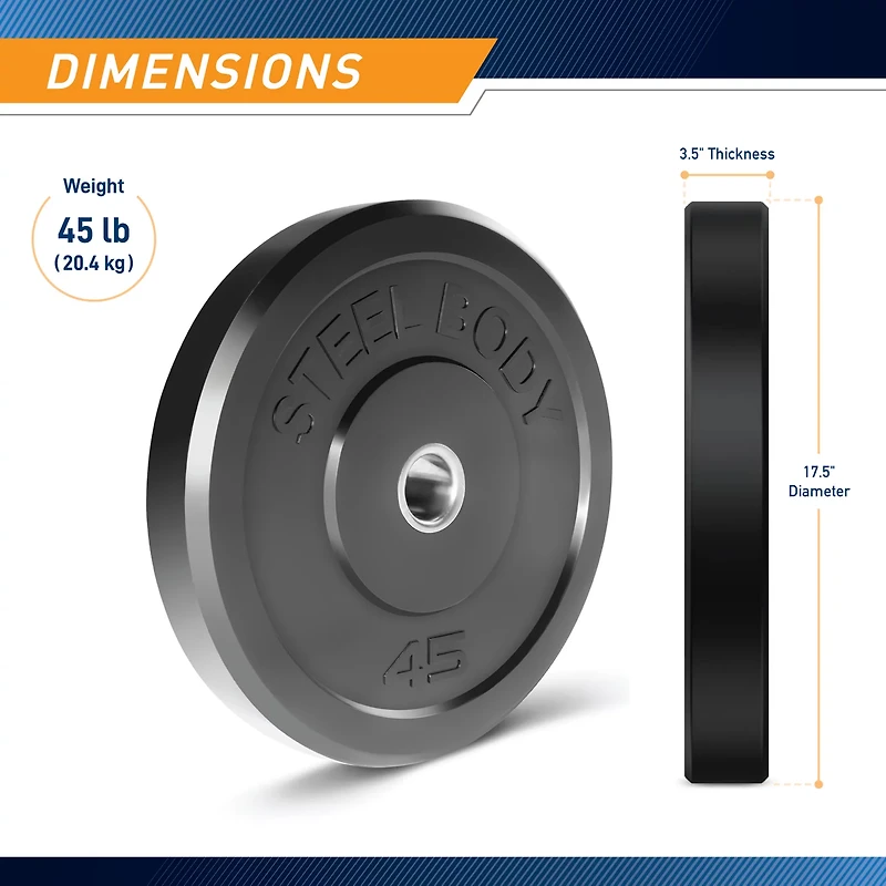 Impex Steelbody 45 lb. Bumper Plate