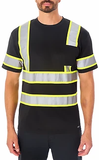 Smith's Workwear Men's High Vis Reflective Safety T-shirt