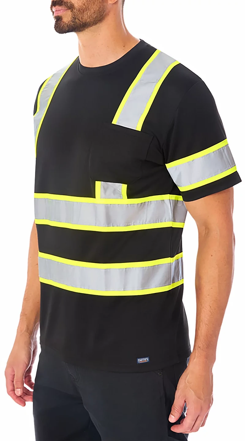 Smith's Workwear Men's High Vis Reflective Safety T-shirt