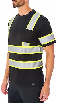 Smith's Workwear Men's High Vis Reflective Safety T-shirt