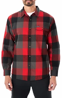Smith's Workwear Men's Buffalo Flannel Button-Up Shirt