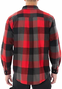 Smith's Workwear Men's Buffalo Flannel Button-Up Shirt