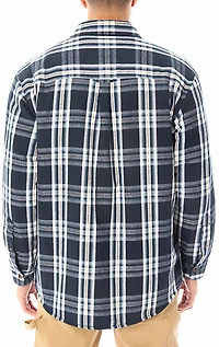 Smith's Workwear Men's Sherpa-Lined Flannel Shirt-Jacket
