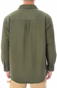 Smith's Workwear Men's Sherpa-Lined Canvas Snap Shirt-Jacket