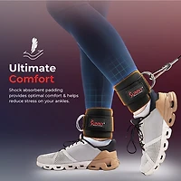 Sunny Health & Fitness Multifunction Workout Ankle Straps