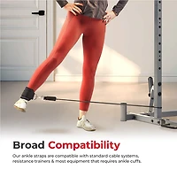 Sunny Health & Fitness Multifunction Workout Ankle Straps