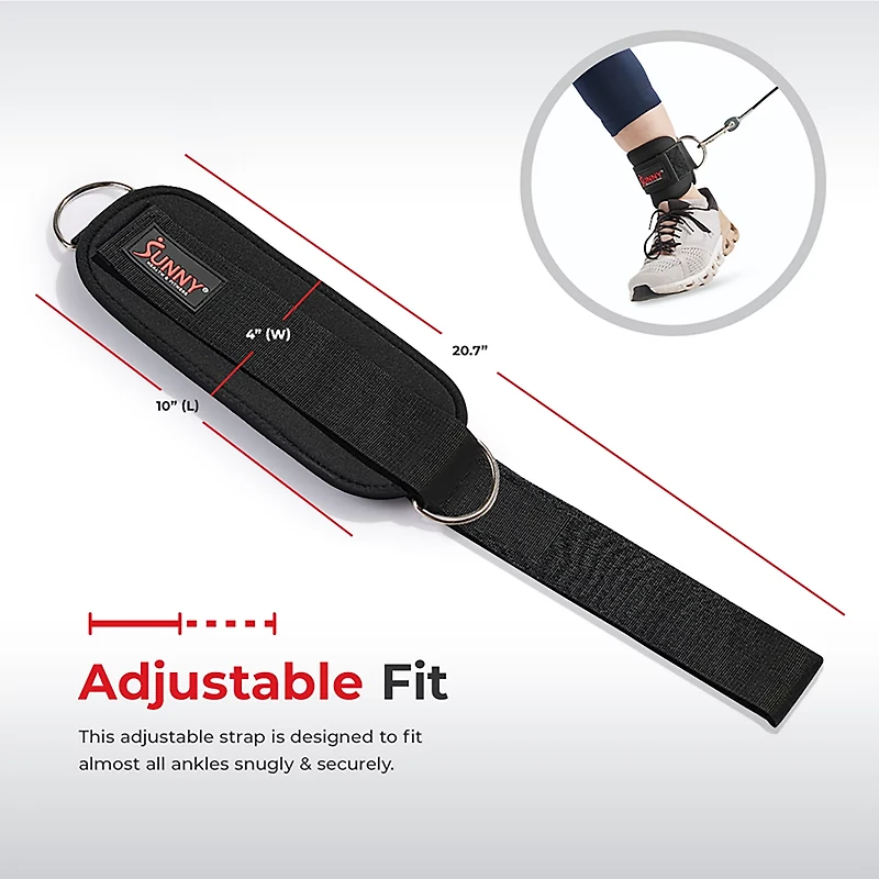 Sunny Health & Fitness Multifunction Workout Ankle Straps