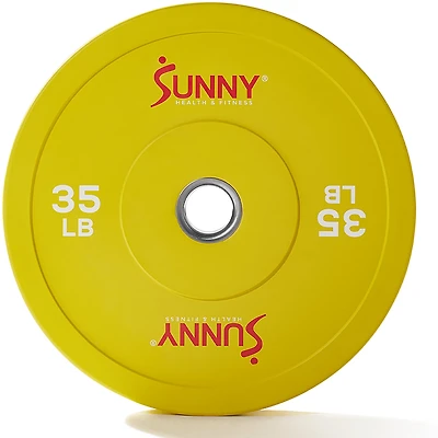 Sunny Health & Fitness Elite 2-Inch Rubber Olympic Weight Plate – Pair