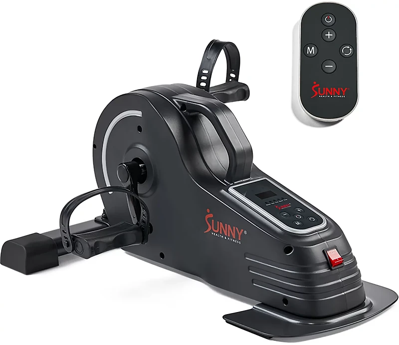 Sunny Health & Fitness Motorized Smart Under Desk Mini Bike