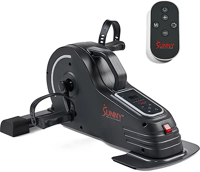 Sunny Health & Fitness Motorized Smart Under Desk Mini Bike