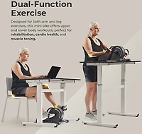 Sunny Health & Fitness Motorized Smart Under Desk Mini Bike