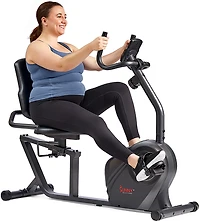 Sunny Health & Fitness Smart Magnetic Resistance Recumbent Bike