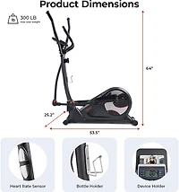 Sunny Health & Fitness Smart Elliptical Trainer
