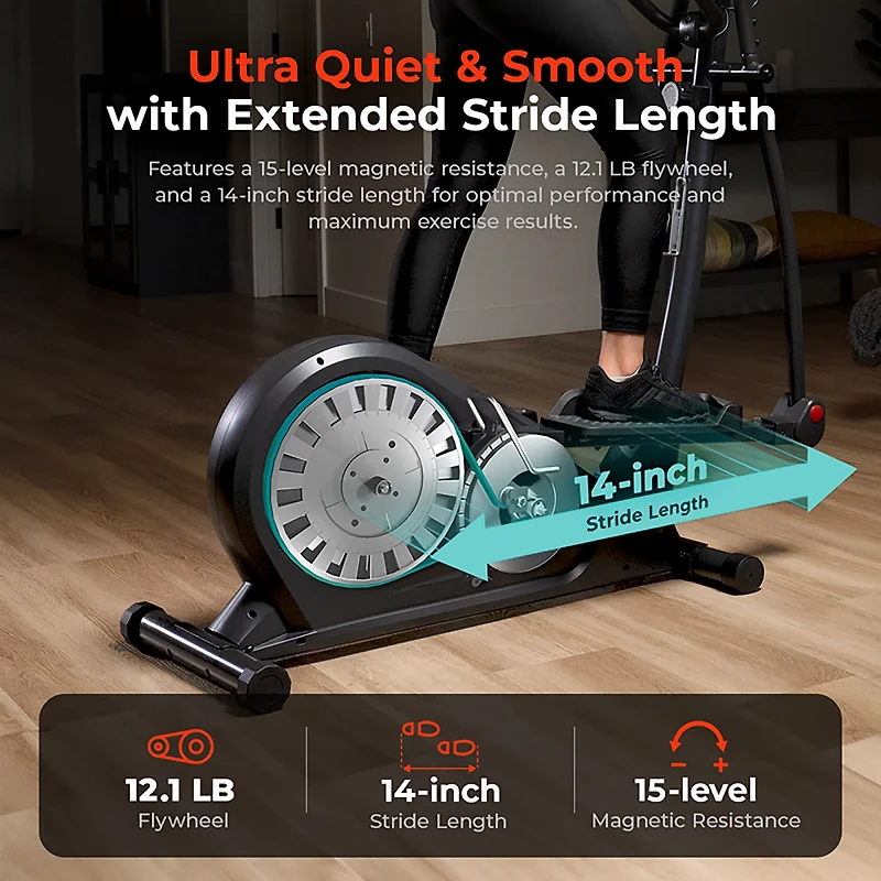 Sunny Health & Fitness Smart Elliptical Trainer