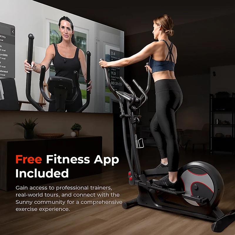 Sunny Health & Fitness Smart Elliptical Trainer