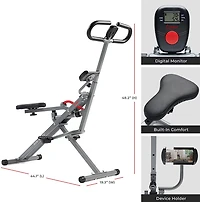 Sunny Health & Fitness Row-N-Ride Squat Assist Trainer