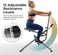 Sunny Health & Fitness Row-N-Ride Squat Assist Trainer