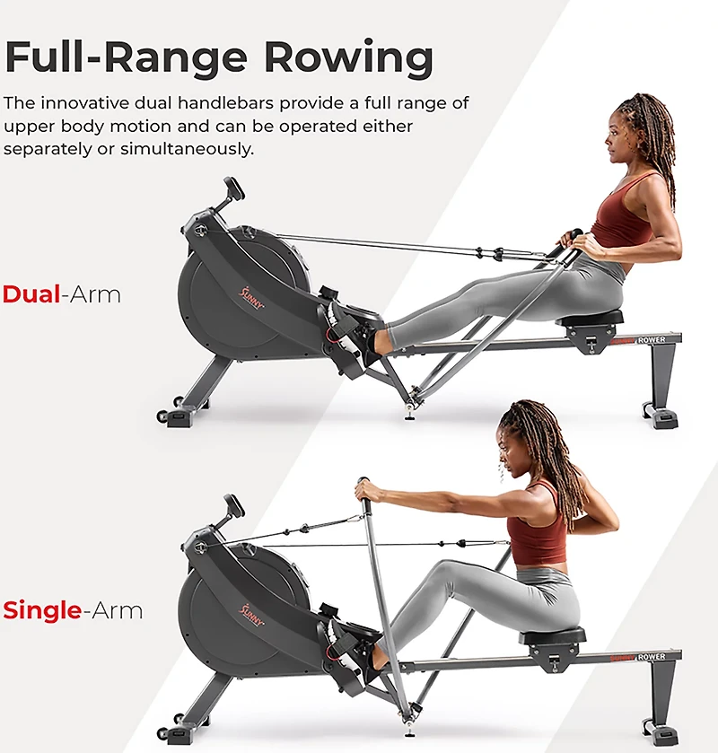 Sunny Health & Fitness Advanced Rowing Machine