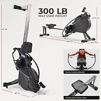 Sunny Health & Fitness Advanced Rowing Machine