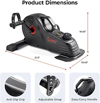 Sunny Health & Fitness Smart Under-Desk Pedal Exerciser