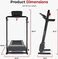 Sunny Health & Fitness Compact Treadmill
