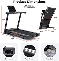 Sunny Health & Fitness Elite Smart Auto Incline Treadmill