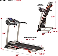 Sunny Health & Fitness Motorized Treadmill