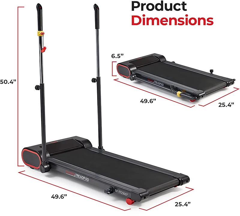 Sunny Health & Fitness Trek Pad Treadmill