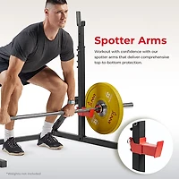 Sunny Health & Fitness Multifunctional Adjustable Bench Press Squat Rack