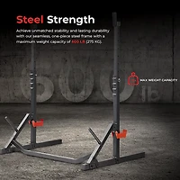 Sunny Health & Fitness Multifunctional Adjustable Bench Press Squat Rack