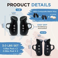 Egg Weights Go Pods 3-lb Set