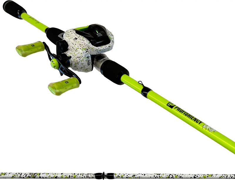 ProFISHiency Drip Green 7 ft MH Freshwater Baitcast Rod and Reel Combo