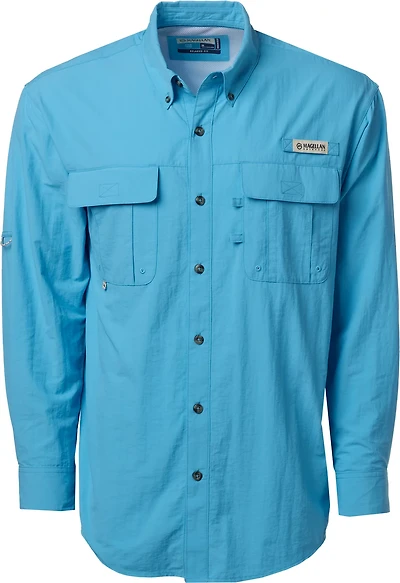 Magellan Outdoors Men's Laguna Madre Solid Long Sleeve Fishing Shirt