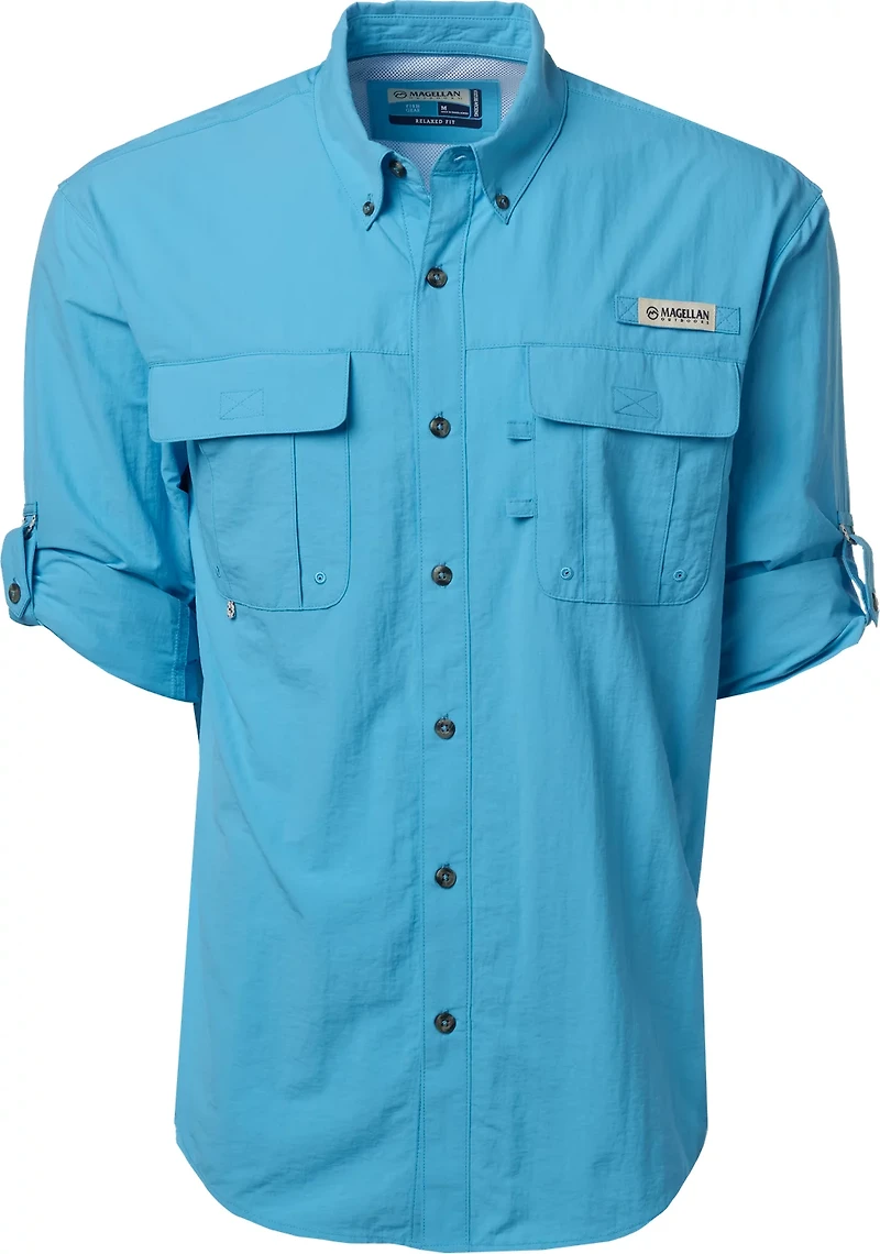 Magellan Outdoors Men's Laguna Madre Solid Long Sleeve Fishing Shirt