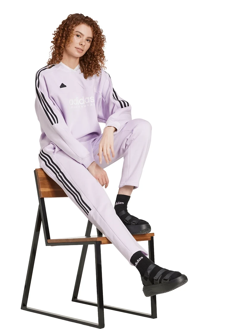 adidas Women's Tiro Cut 3-Stripes Fleece Joggers