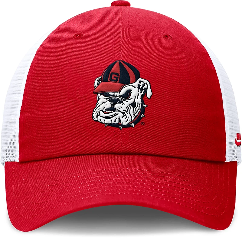 Nike Georgia Legacy Logo Club Cap Unstructured Adjustable Meshback Cap