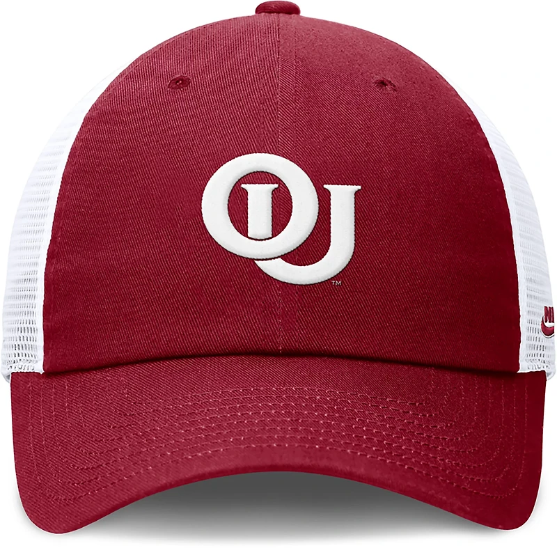Nike Oklahoma Legacy Logo Club Cap Unstructured Adjustable Meshback Cap