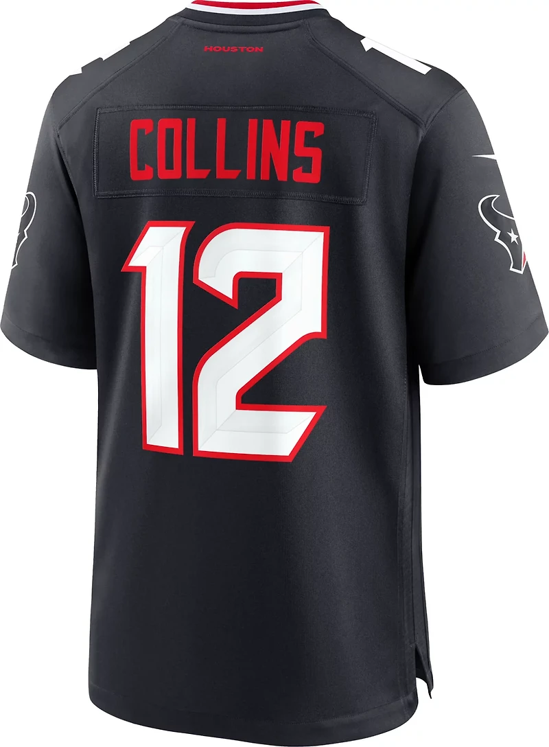 Nike Men's Texans Collins 12 Home Game Jersey