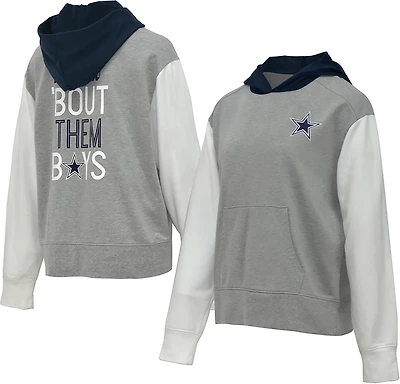 Lauren James Women's Dallas Cowboys Colorblock Long Sleeve Hoodie