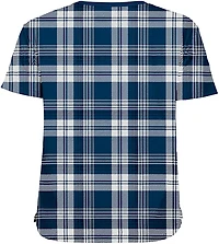 New Era Women's Dallas Cowboys Plaid Cropped Boxy Short Sleeve T-shirt