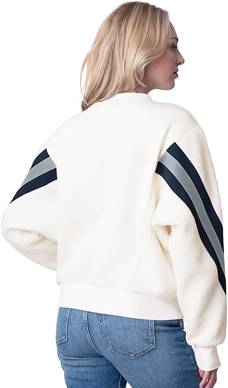 GIII Women's Dallas Cowboys Punt Mix Media Fleece Pullover