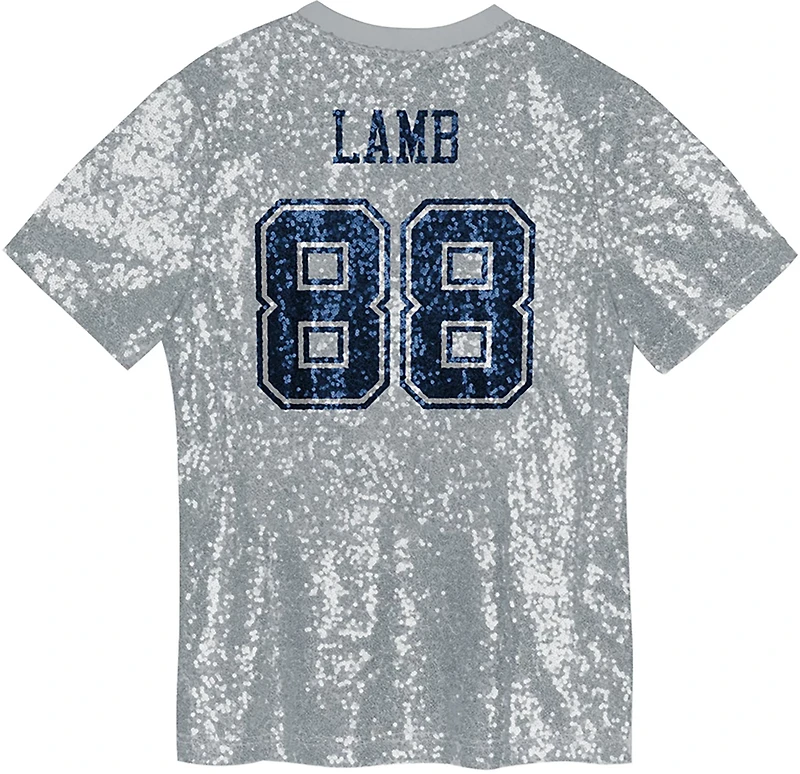 Outerstuff Women's Dallas Cowboys Lamb Sequin Shirt