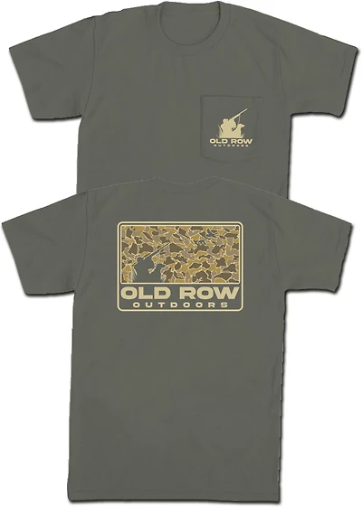 Old Row Men's Outdoors 80S Camo Pocket T-shirt