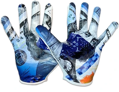 Battle Adults' Blue Strips Doom Speed Gloves